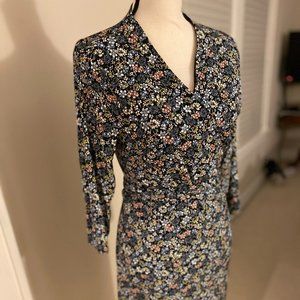 NWT LOFT brand large petite wrap floral dress
